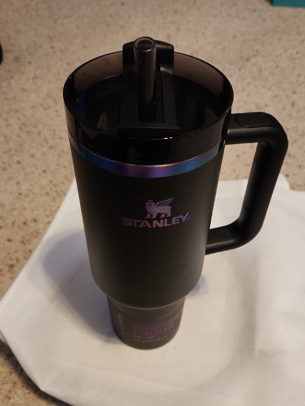 Stanley The Flowstate Quencher Tumbler 40 Oz Black Chroma Collection NEW - Picture 2 of 6
